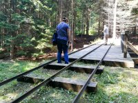 Reste der Waldeisenbahn. Foto: Richard Šulko