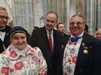 : Egerländer aus Plachtin mit Karl Habsburg-Lothringen. Foto: Jaroslav Bartůšek