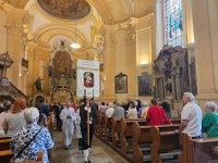 : Auszug aus der Kirche. Foto: Richard Šulko