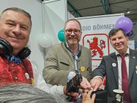 : Das Internetradio Böhmen startet, v .l.: Richard Šulko, Christoph Bathelt, Dr. Harald von Herget