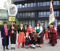 unsere Gruppe vor der Frankenhalle