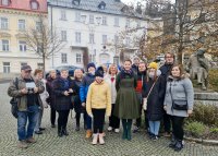 : Teil der Teilnehmer vor dem Marienbader Museum. Foto: Richard Šulko