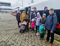 : In České Velenice/Gmünd vor dem Einstieg in den Zug. Foto: Richard Šulko