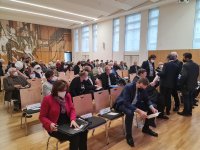 : gut gefüllter Adalbert-Stifter- Saal. Foto: Richard Šulko